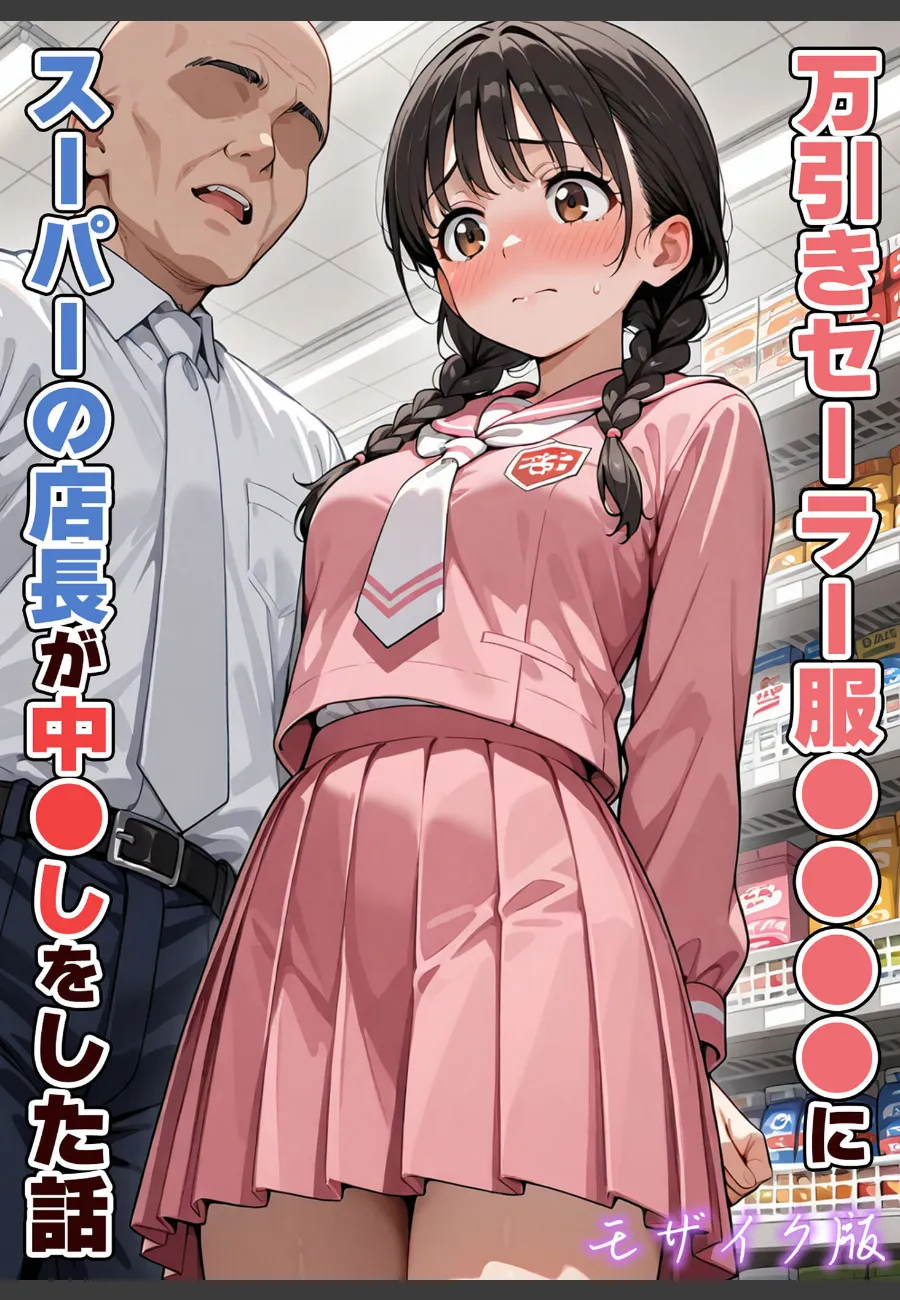 万引きで見つかったセーラー服の女の子が、スーパー店長に弱みを握られて毎晩…